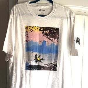 Disney White T-Shirt with Scenic Graphic
